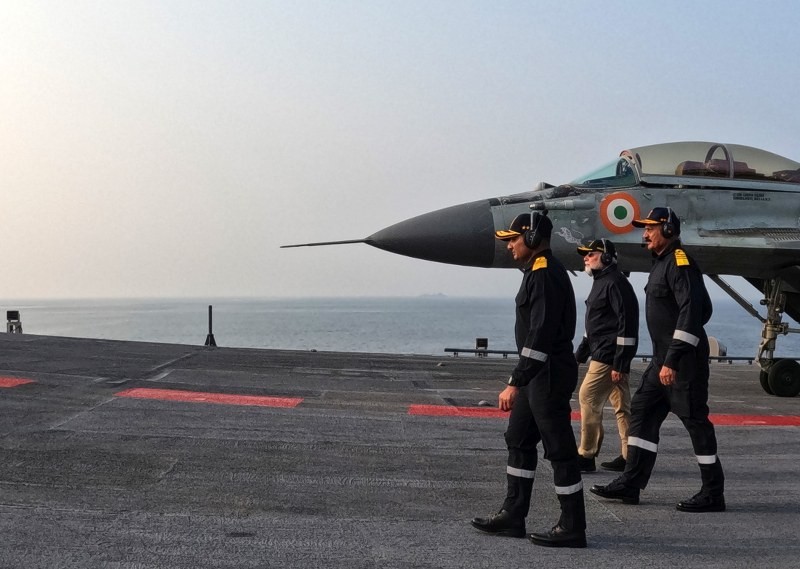 In Images: PM Modi celebrates Diwali with Navy personnel at INS Vikrant