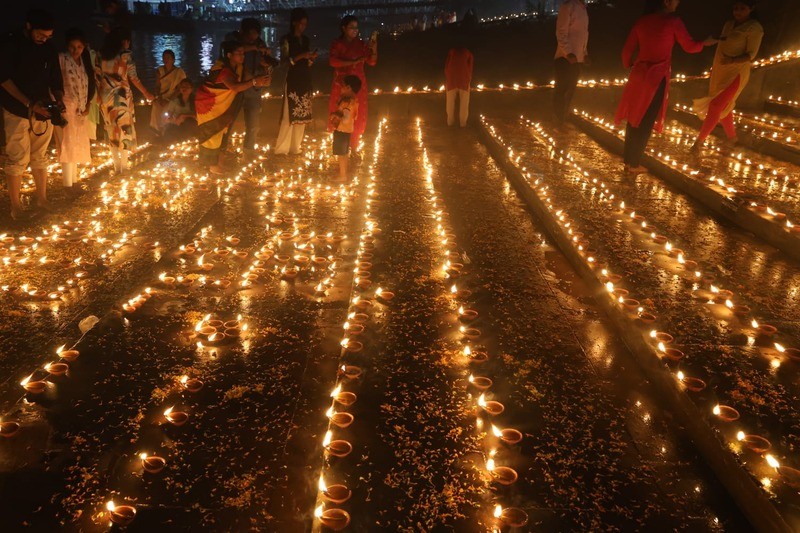 In Images: Devotees light-up the Ganges on Dev Deepawali in Kolkata