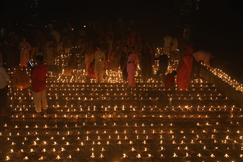 In Images: Devotees light-up the Ganges on Dev Deepawali in Kolkata