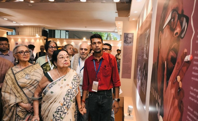Veteran actress Madhabi Mukherjee inaugurates centenary tribute exhibition on Ritwick Ghatak at 31st KIFF