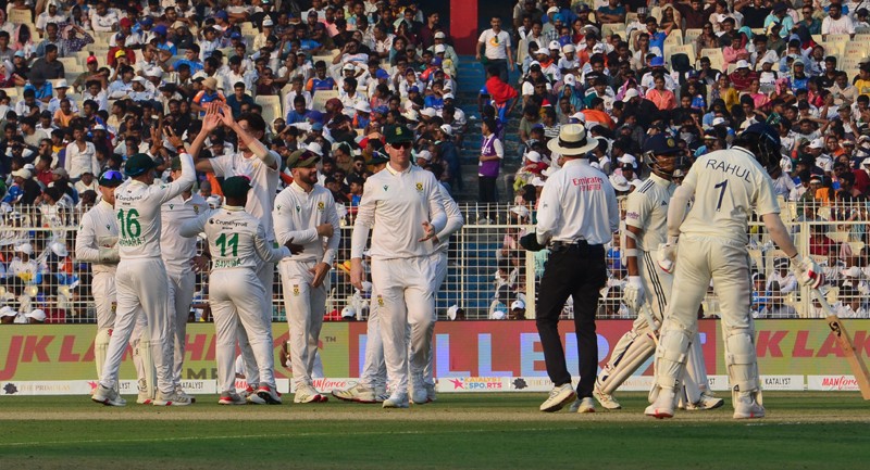 In Images: India dominate day 1 of first Test against South Africa at Eden Gardens