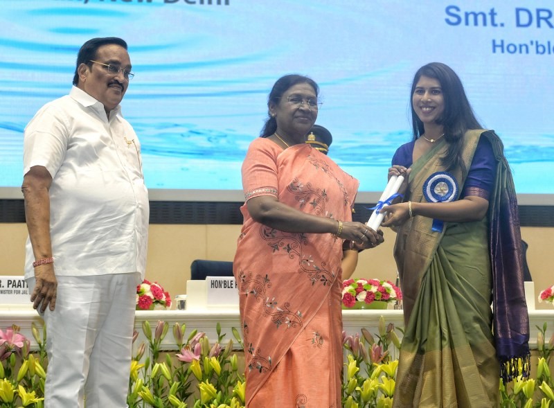 In Images: Droupadi Murmu confers 6th National Water Awards & Jal Sanchay Janbhagidari Awards
