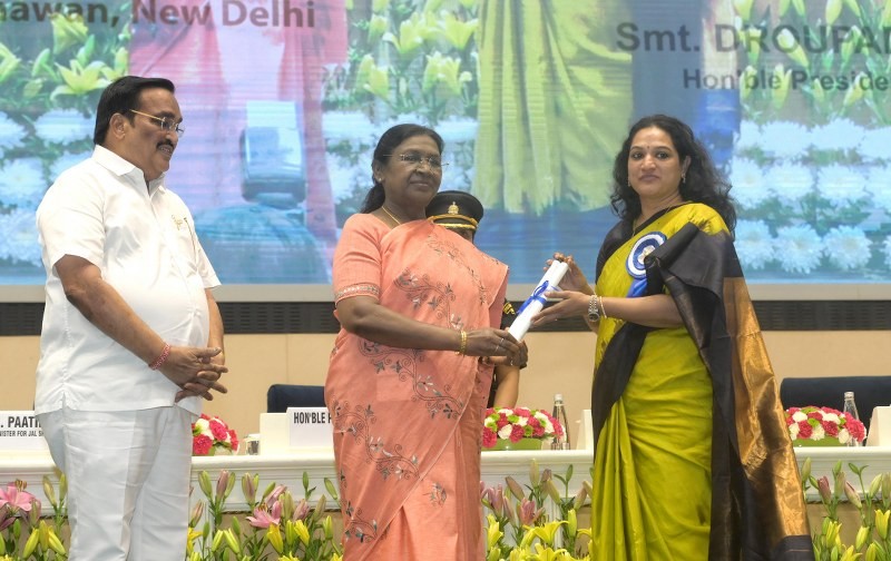 In Images: Droupadi Murmu confers 6th National Water Awards & Jal Sanchay Janbhagidari Awards