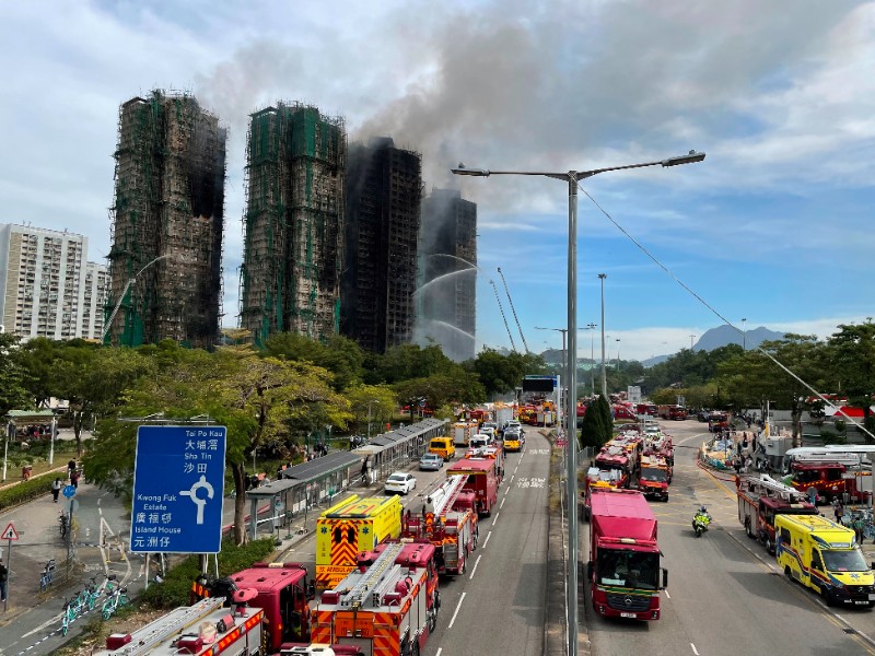 Massive Hong Kong high-rise fire kills at least 55 and leaves hundreds missing as rescue efforts continue.
