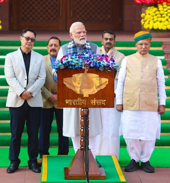 In Images: PM Modi addresses media ahead of Winter Session of Parliament