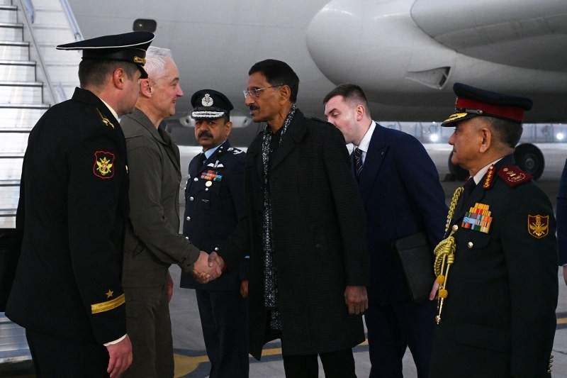 In Images: MoS Defence Sanjay Seth Receives Russian Defence Minister Andrei Belousov in New Delhi