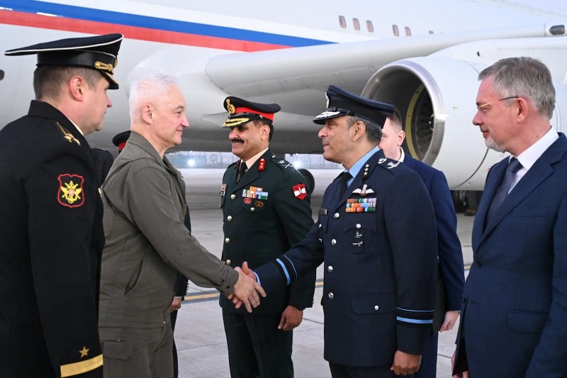In Images: MoS Defence Sanjay Seth Receives Russian Defence Minister Andrei Belousov in New Delhi