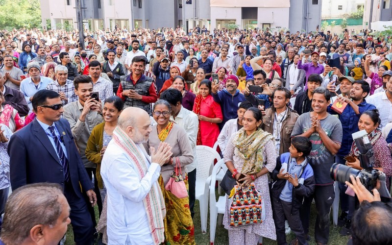 In Images: Amit Shah inaugurates 861 newly constructed EWS