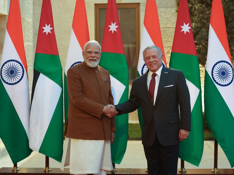 In Images: PM Modi holds delegation talks with Jordan
