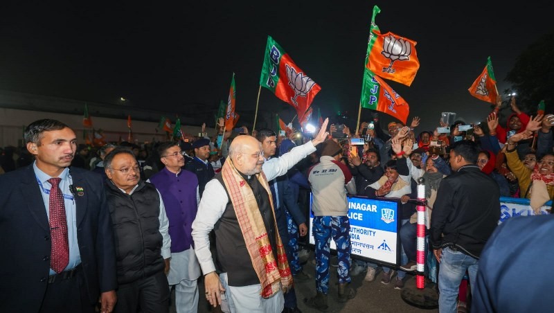 In images: Amit Shah arrives in Kolkata for a 3-day visit in poll-bound West Bengal
