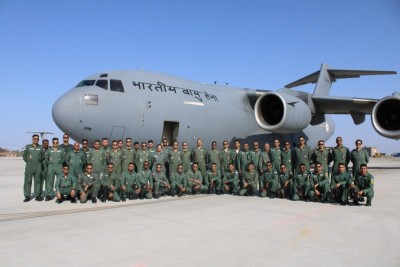 Indian Air Force contingent reaches UAE to participate in  Exercise Desert Flag-10
