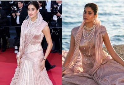 Janhvi Kapoor makes stylish Cannes debut in Tarun Tahiliani outfit
