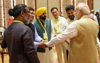 PM Modi meets Opposition CMs at NITI Aayog, discusses development goals amid funding demands and rare moments of camaraderie