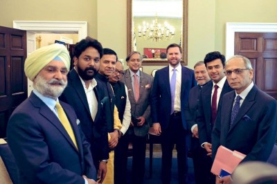 Shashi Tharoor-led all-party Indian delegation meets US VP JD Vance, discusses counter-terrorism