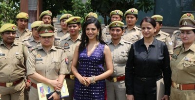 Shriya Pilgaonkar, who played Inspector Devika in Chhal Kapat - The Deception, interacts with real-life women cops in Lucknow