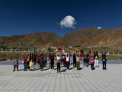 IYD: Kailash Mansarovar Yatra pilgrims perform yoga in Tibet