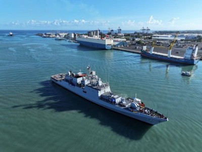 INS Teg concludes port call at Port Louis