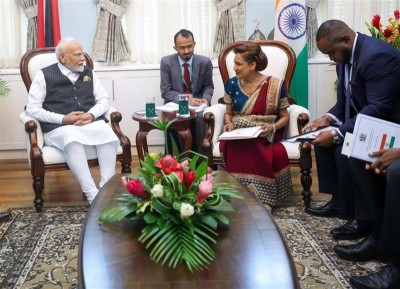 In Images: PM Modi holds delegation talks with Trinidad & Tobago PM