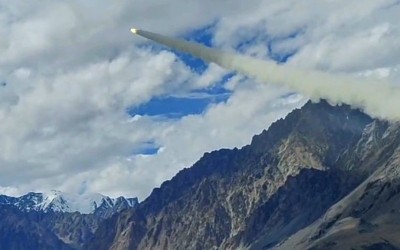 Indian army destroys 2 unmanned targets during trials at high altitude in Ladakh using Akash Prime