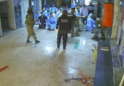 Syria: Chilling video shows hospital staff kneeling before gunmen, one of them executed