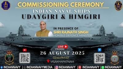 Indian Navy commissions stealth frigates Udaygiri and Himgiri