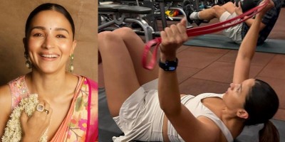 Raha Kapoor wins hearts turning photographer for mommy Alia Bhatt working out