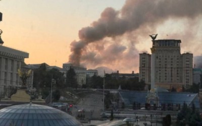 Fresh Russian strikes kill at least four in Ukraine, set Kyiv government building ablaze