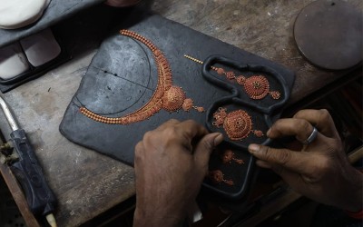 In Images: Goldsmiths craft ornaments ahead of Dhanteras in Kolkata
