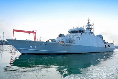 Cochin Shipyard Limited delivers the indigenously built Mahe to Indian Navy