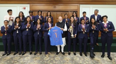 ‘From champions to NAMO’: Indian women’s cricket team’s special gift for PM Modi