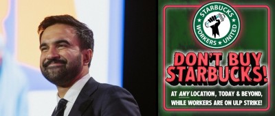 New York Mayor-elect Mamdani says ‘No Contract, No Coffee’ — backs striking Starbucks workers