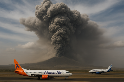 Volcanic ash from Ethiopia disrupts flights as cloud drifts toward India