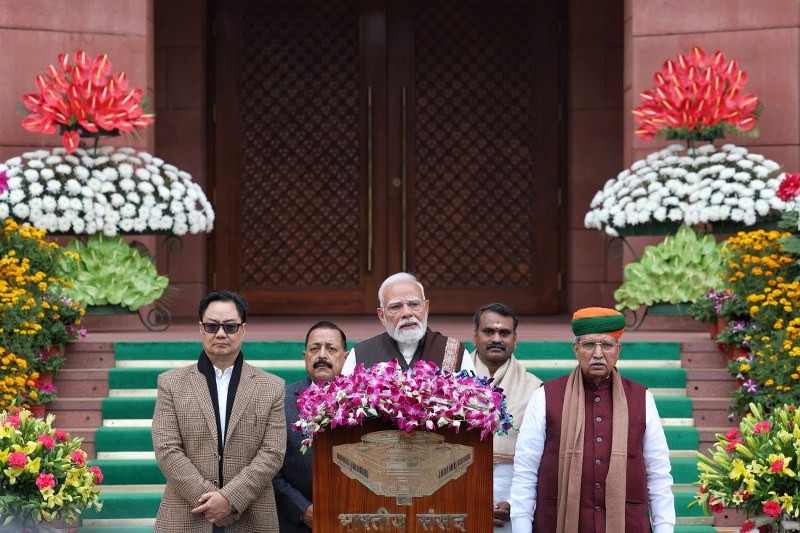 In Images: PM Modi’s message from Parliament on Budget Session Day 2