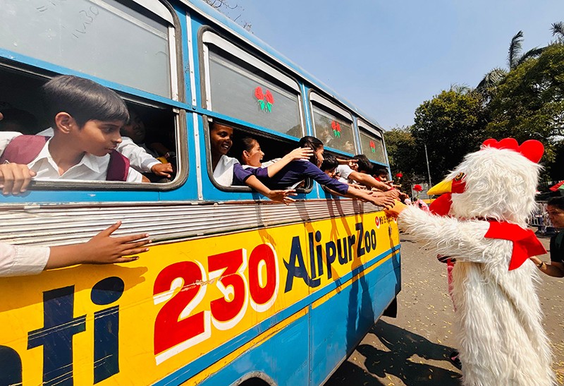 In Images: Love gets a vegan twist as activists hit the streets