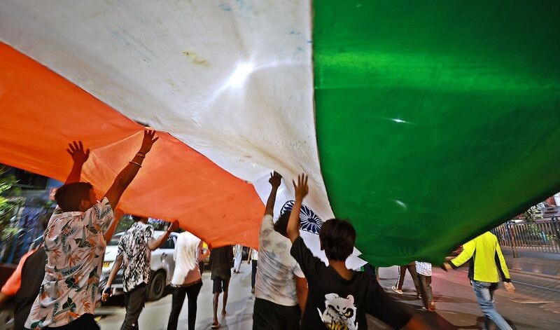 In Images: Kolkata erupts in celebration as India beat New Zealand to win T20 World Cup