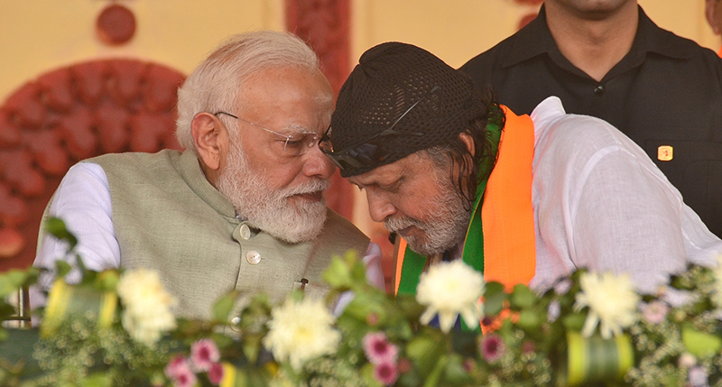 In Images: In Kolkata PM Modi launches blistering attack on TMC at Brigade rally