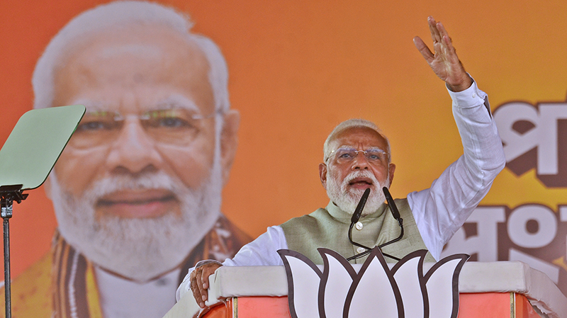 In Images: In Kolkata PM Modi launches blistering attack on TMC at Brigade rally