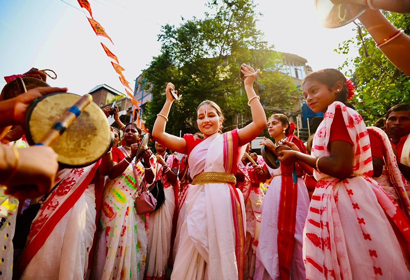 In Images: BJP’s Bhabanipur candidate Suvendu Adhikari celebrates Ram Navami