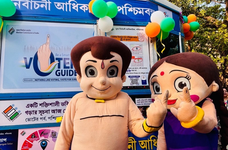 West Bengal Assembly Polls: SVEEP Tram rolls through Kolkata streets to boost electoral awareness