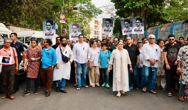 In Images: Tollywood takes to Kolkata streets, seeks justice for Rahul Banerjee