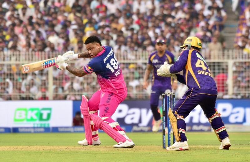 In Images: KKR ​battle​ RR at Eden Gardens as ​they ​hunt for first season win