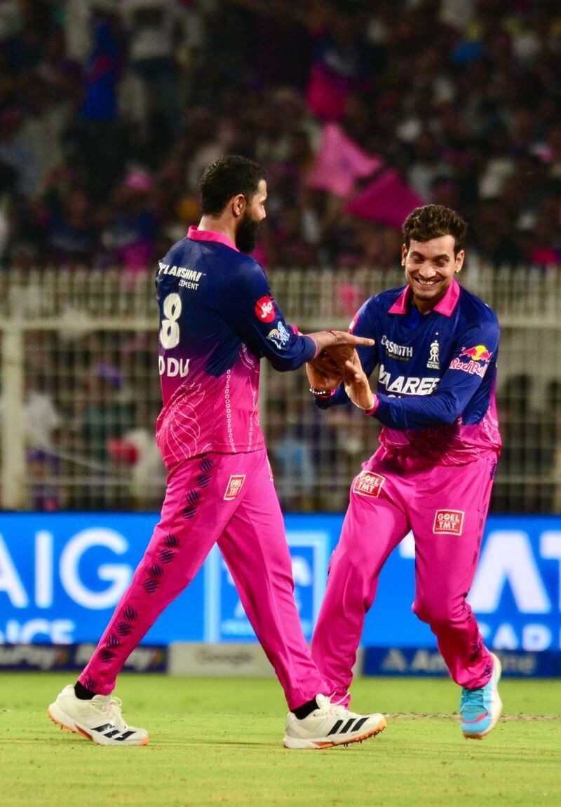 In Images: KKR ​battle​ RR at Eden Gardens as ​they ​hunt for first season win