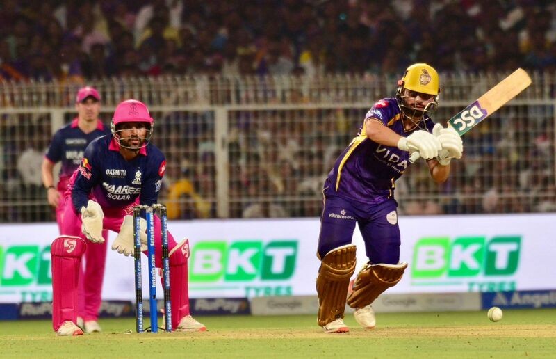 In Images: KKR ​battle​ RR at Eden Gardens as ​they ​hunt for first season win