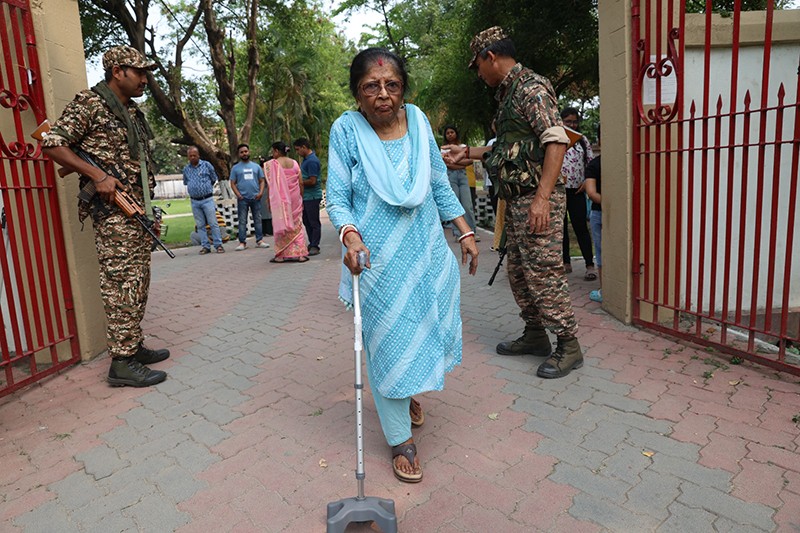 Security steps in as Siliguri votes: Disabled voter assisted in North Bengal polling