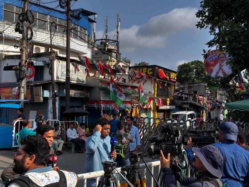 In images: Uneasy calm outside Mamata Banerjee’s residence as nation awaits results.