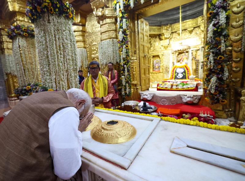 In Images: PM Modi offers prayers at Somnath Temple