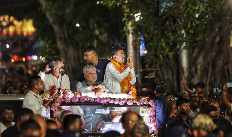 In Images: CM Suvendu Adhikari leads victory rally in Bhabanipur after historic Bengal win