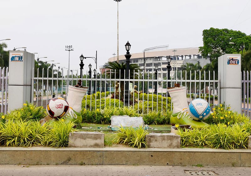 In Images: Mamata Banerjee-designed controversial Salt Lake Stadium statue torn down in Kolkata