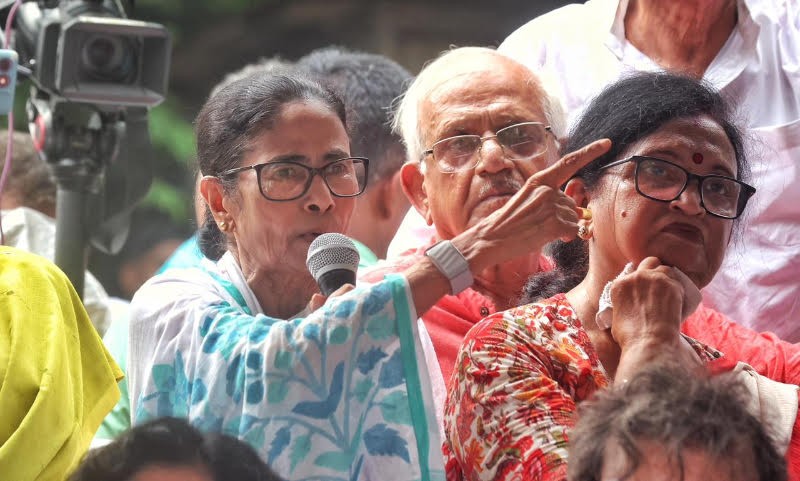 Mamata Banerjee's protest draws limited support amid growing signs of unrest within TMC.