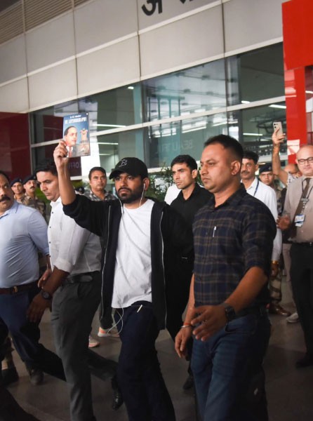 In Images: Cockroach Janta Party founder Abhijeet Dipke arrives in New Delhi for Jantar Mantar protest